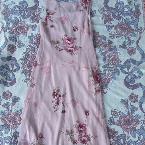 Vintage 90s Floral Dress Size 12P - Picture 6 of 7
